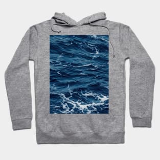 Midnight Serenade: Photorealistic Ocean Whispers Hoodie